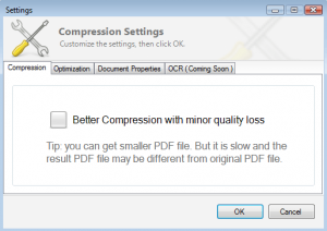 PDF Compressor Screenshot