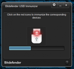 BitDefender USB Immunizer in progress