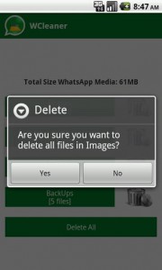 WCleaner Delete All Files