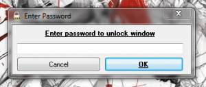 WinLock enter password