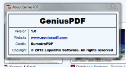 Genius PDF about
