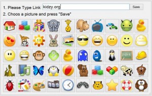 Kidzy Icons and enter URL