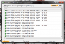 Portable Update install history