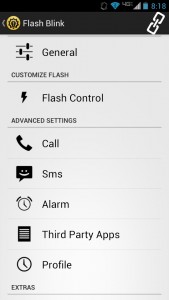 Flash Blink settings