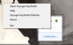 Oxynger KeyShield context menu