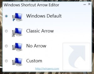 Windows Shortcut Arrow Editor UI