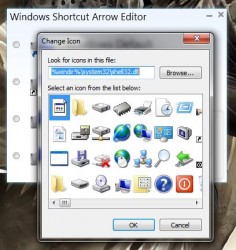 Windows Shortcut Arrow Editor custom icon