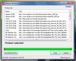 Antivirus Remover download and run (opening)