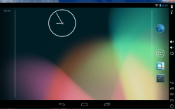 Genymotion Android homescreen
