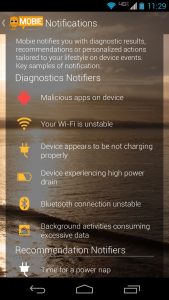 Mobie alerts and notifications