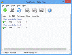 SoftPerfect RAM Disk UI