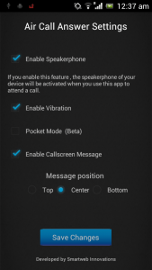 Air Call Answer for Android