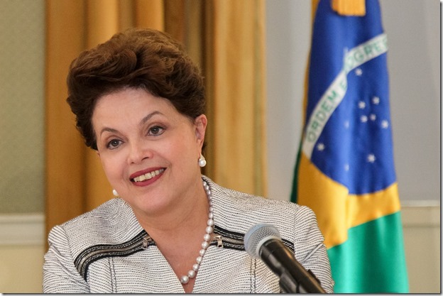 Nova Iorque - EUA, 22/09/2011. Presidenta Dilma Rousseff durante coletiva de imprensa no Hotel Waldorf Astoria. Foto: Roberto Stuckert Filho/PR.