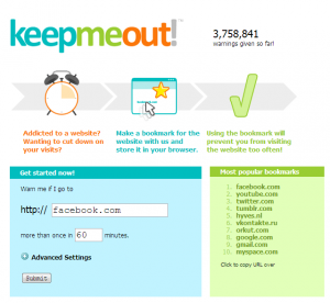 KeepMeOut for Web