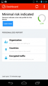 viaProtect for Android Risk Report