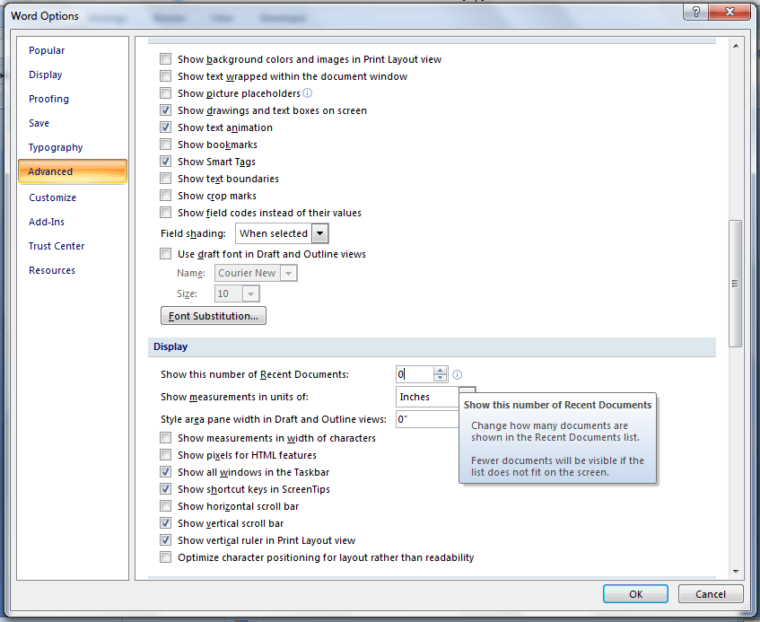 how-to-clear-the-recent-documents-list-in-microsoft-word-2007-tip