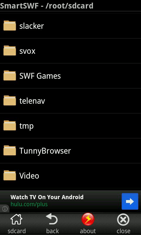 Android] Play downloaded Flash (.SWF) files with Smart SWF Player