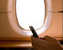 cellphone on plane