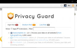 Privacy Guard for Chrome Extension