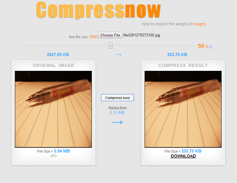 Web] Easily compress PNG, JPG, and GIF images with Compressnow | dotTech