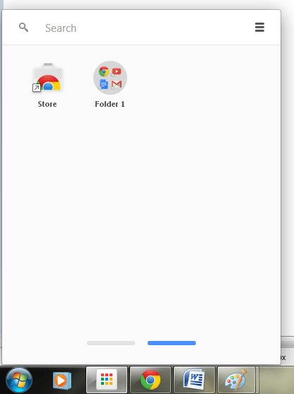 App Launcher Chrome Folders