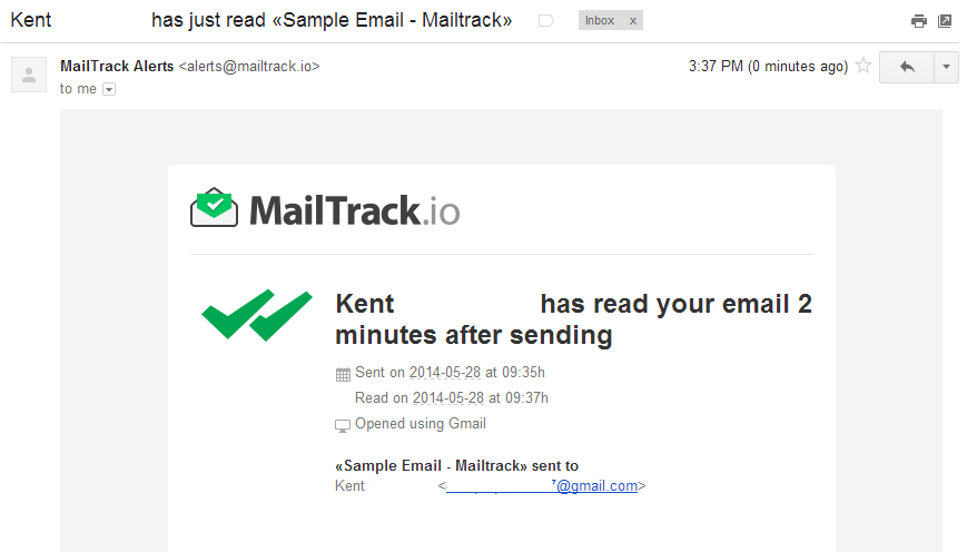 Chrome] Use MailTrack to be notified when your recipient reads your emails  | dotTech