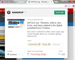 Raindrop.io for Chrome