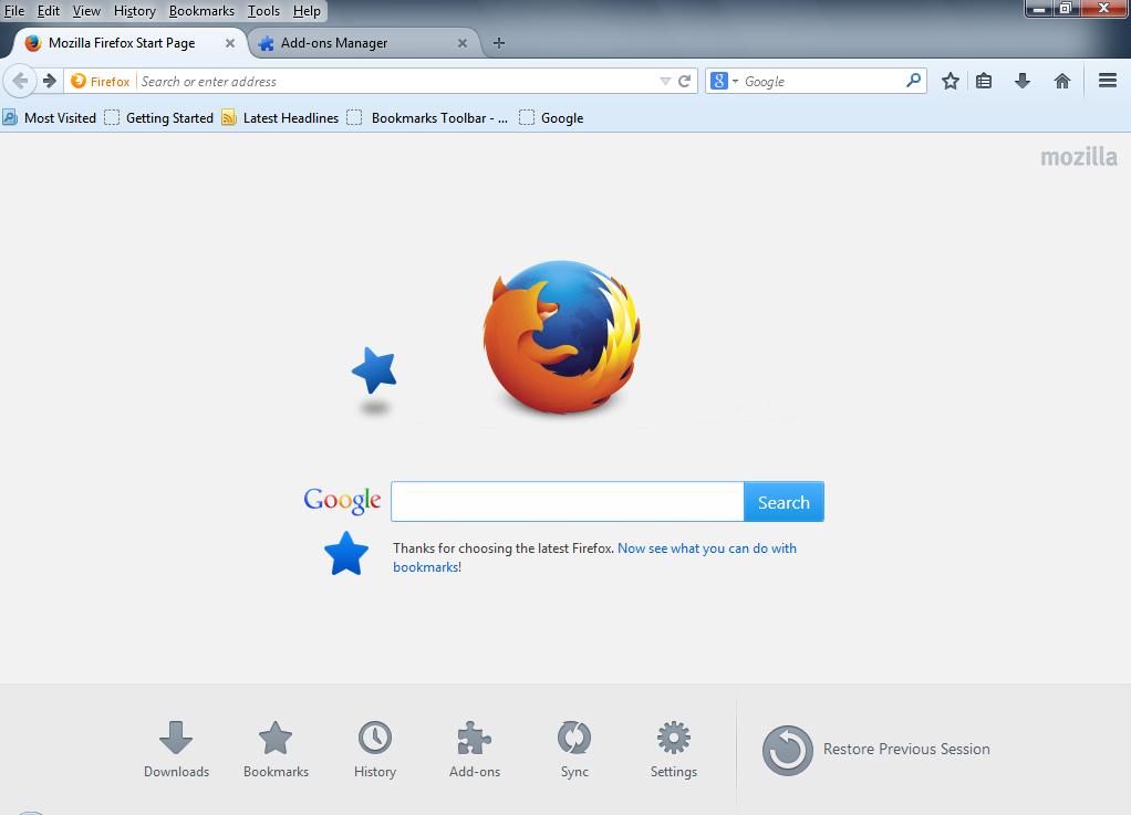 Магазин Приложений Firefox.