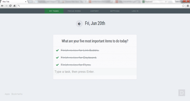 [Chrome] Replace new tab page with a simple to-do list with Dayboard ...