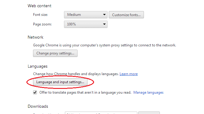 edit Chrome spell check dictionary