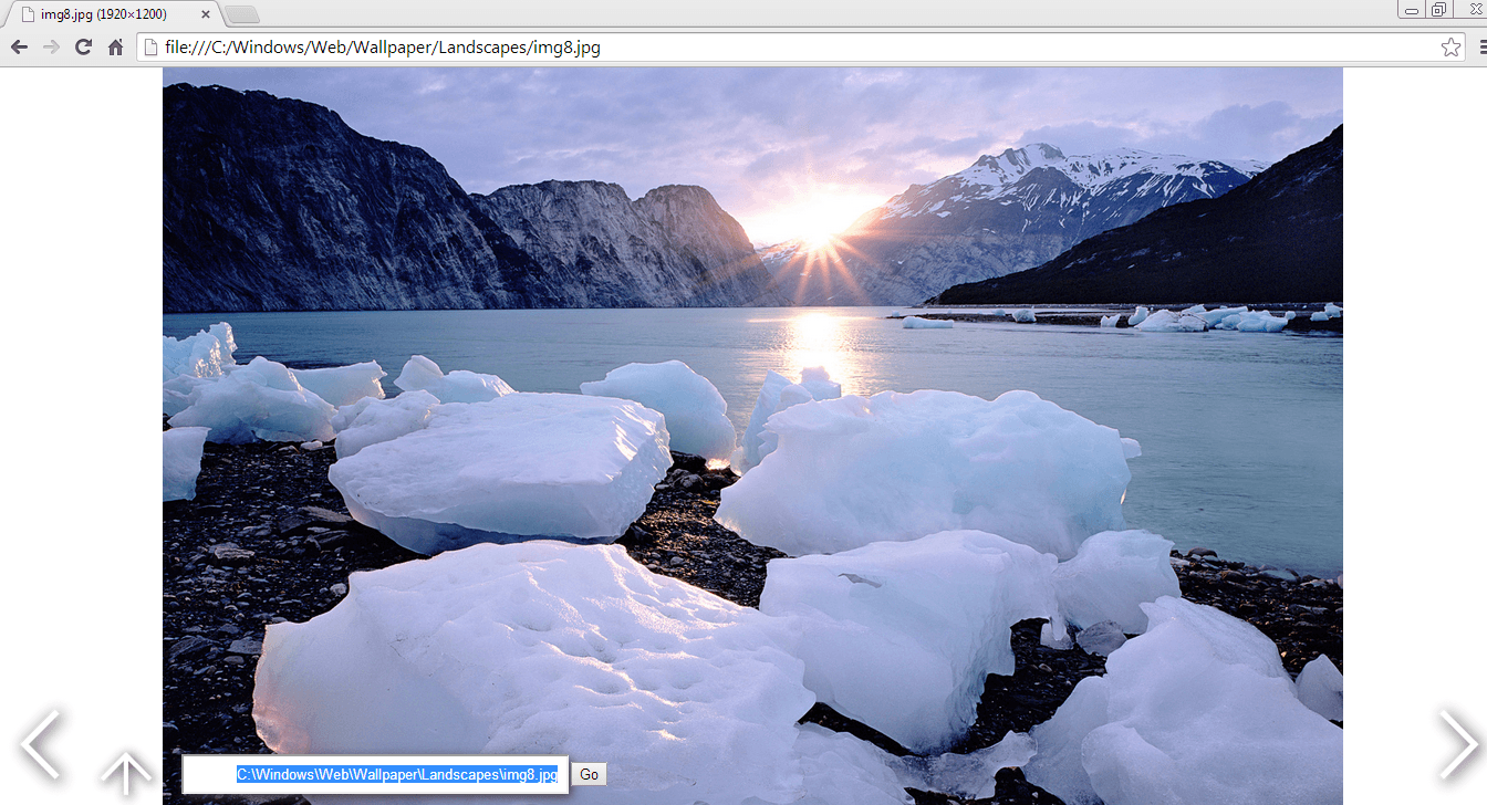 View local images in Chrome c