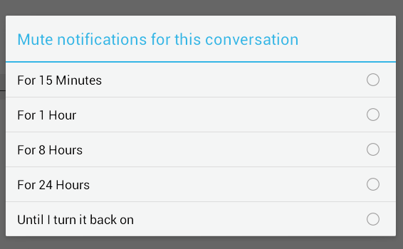 mute notifications facebook chat