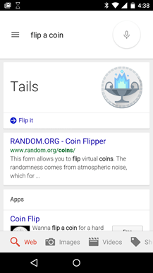 Flip a Coin Google Search Android