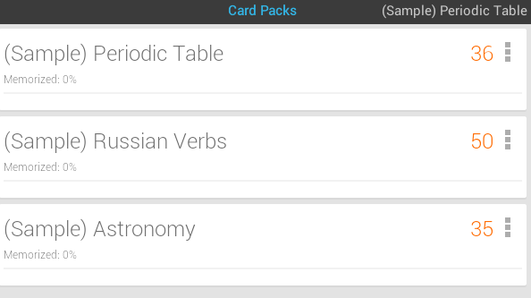sample flash cards android