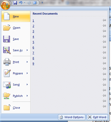 create custom calendar in MS Word 2007