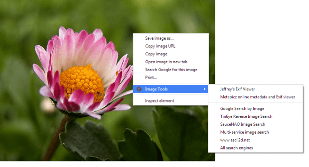 add several image tools to context menu in Chrome