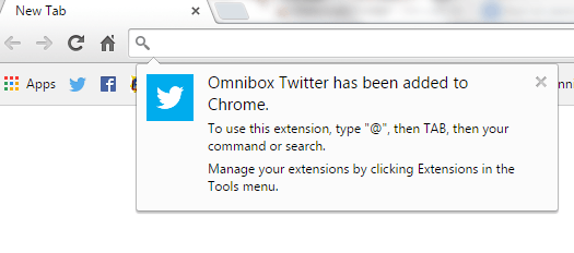 Twitter Omnibox