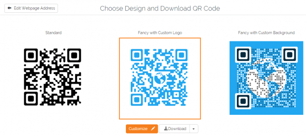 create QR code with logo online b
