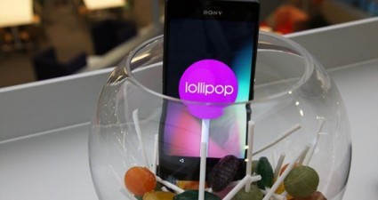 Sony Xperia in fish bowl