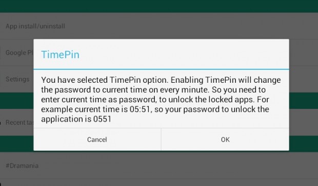 use time or date to lock apps Android c