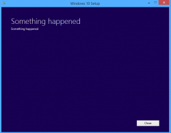 Windows 10 something happened