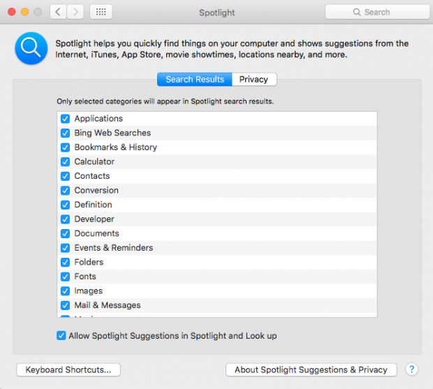 How to disable developer search results in Spotlight in Mac [Tip] | dotTech