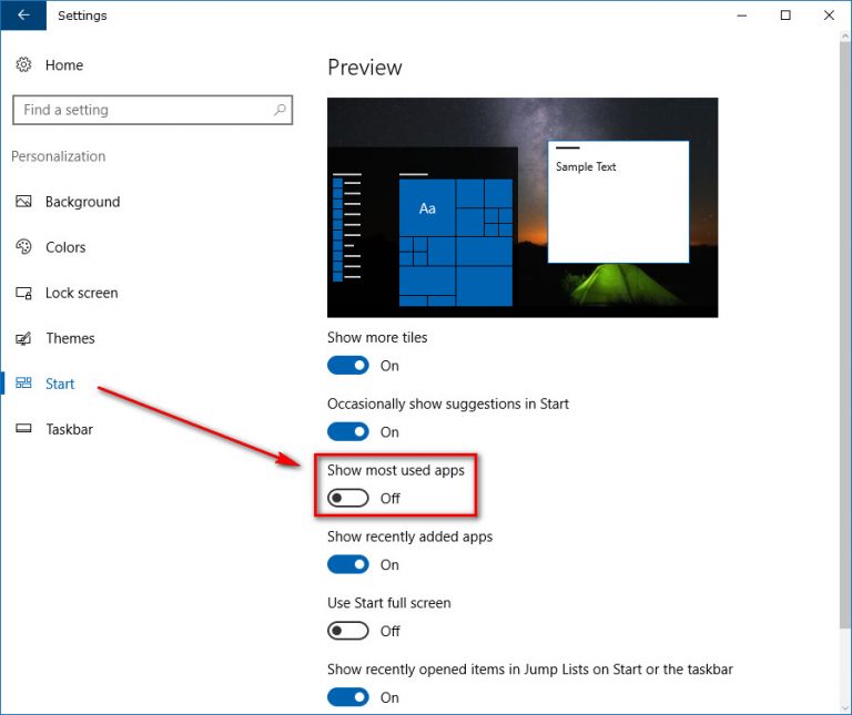How to add/remove most used apps on Start menu in Windows 10 [Tip ...